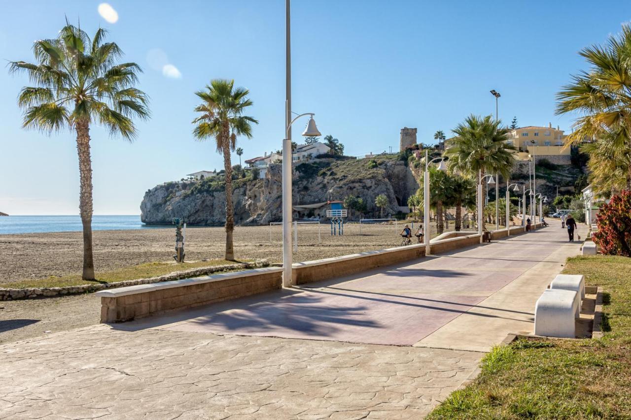 Wintowinrentals 1St Linea De Playa Vista Al Mar Y Piscina La Cala Del Moral Eksteriør billede