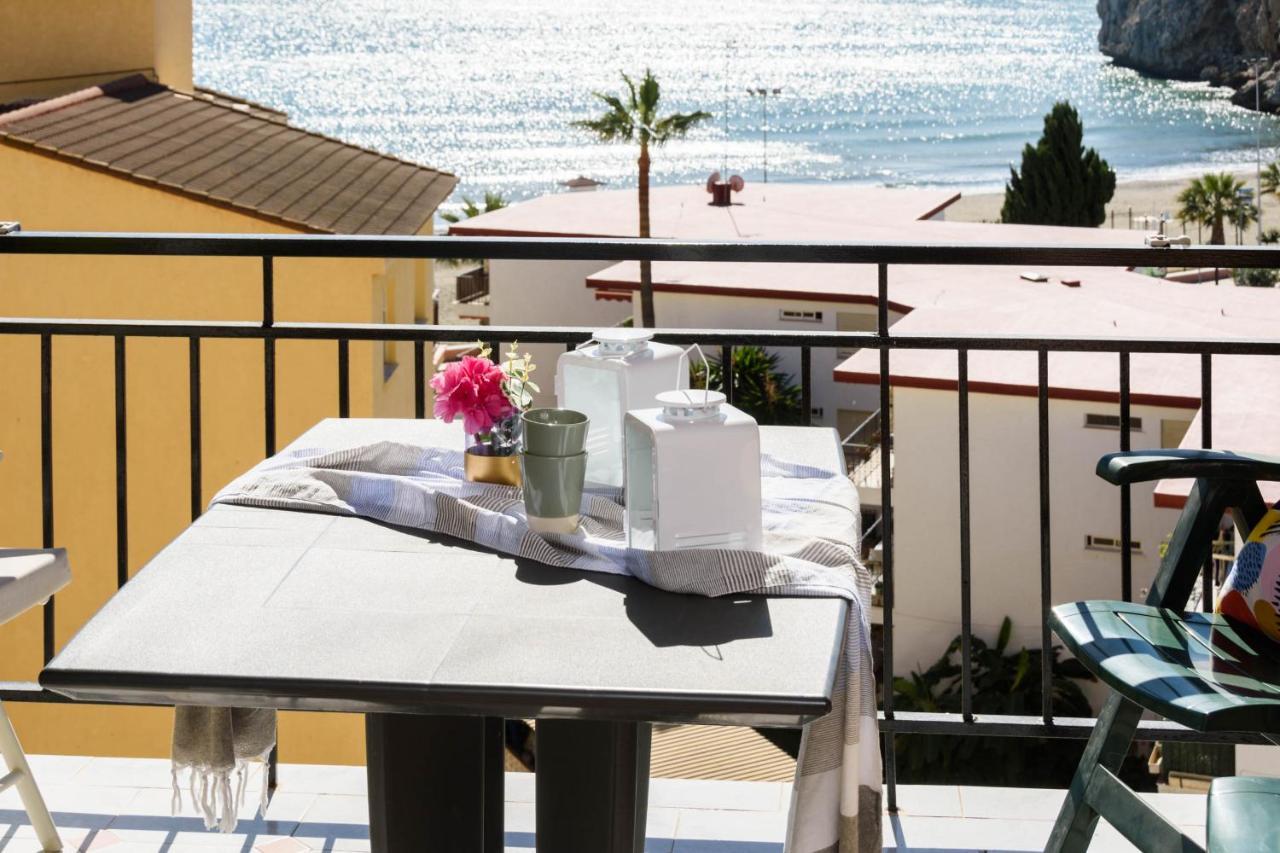 Wintowinrentals 1St Linea De Playa Vista Al Mar Y Piscina La Cala Del Moral Eksteriør billede